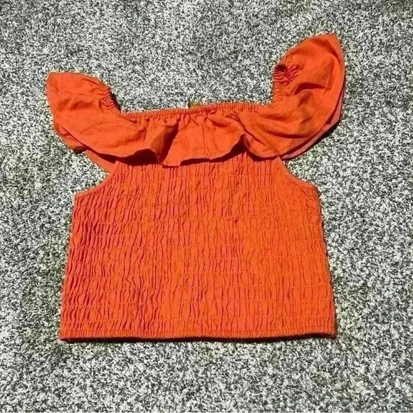 Monteau Los Angeles Crop Top, M, Burnt Orange NWT - Picture 9 of 10